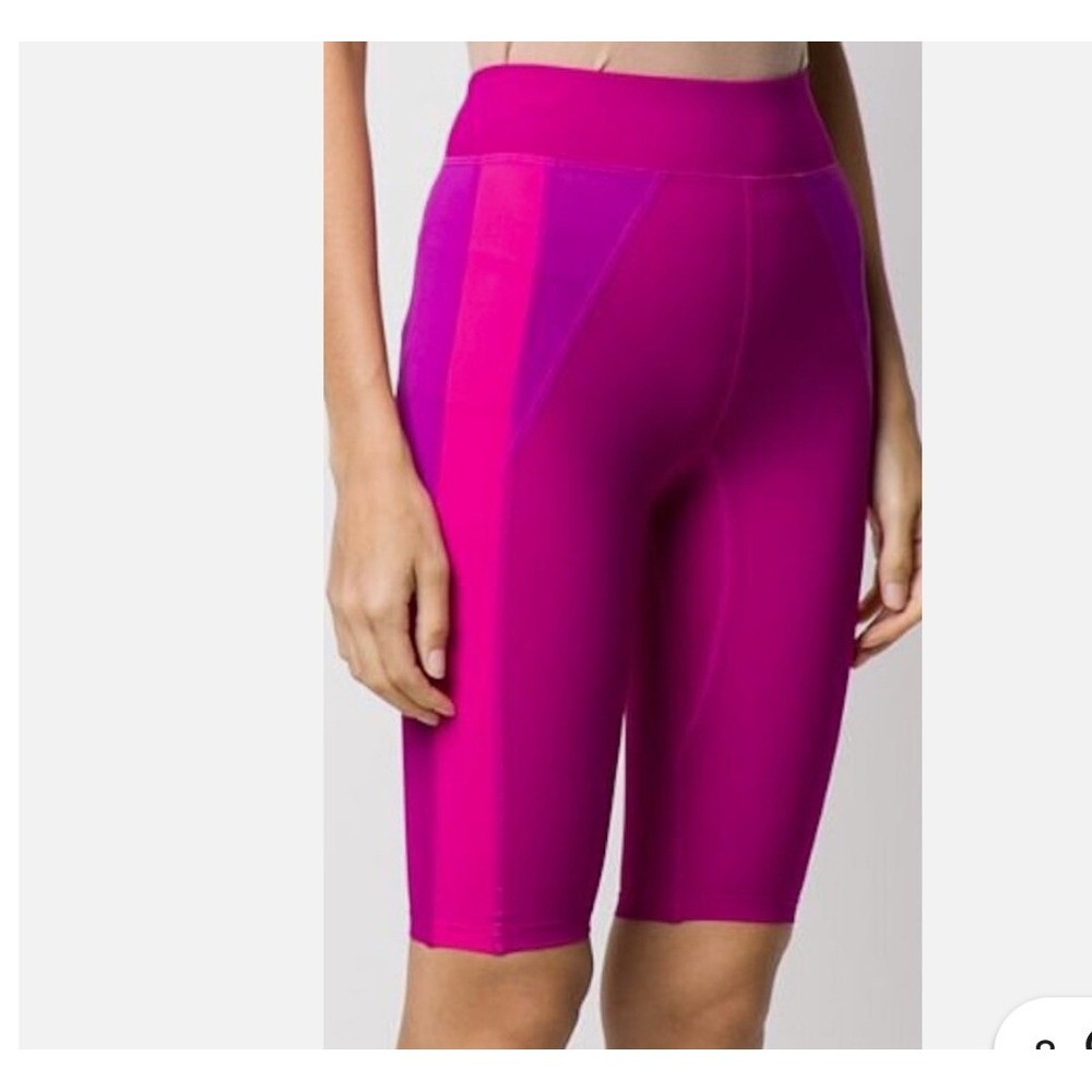 Isabel Marant Tiloneo Shorts Womens XS Fuchsia New Colorblock Biker Athletic